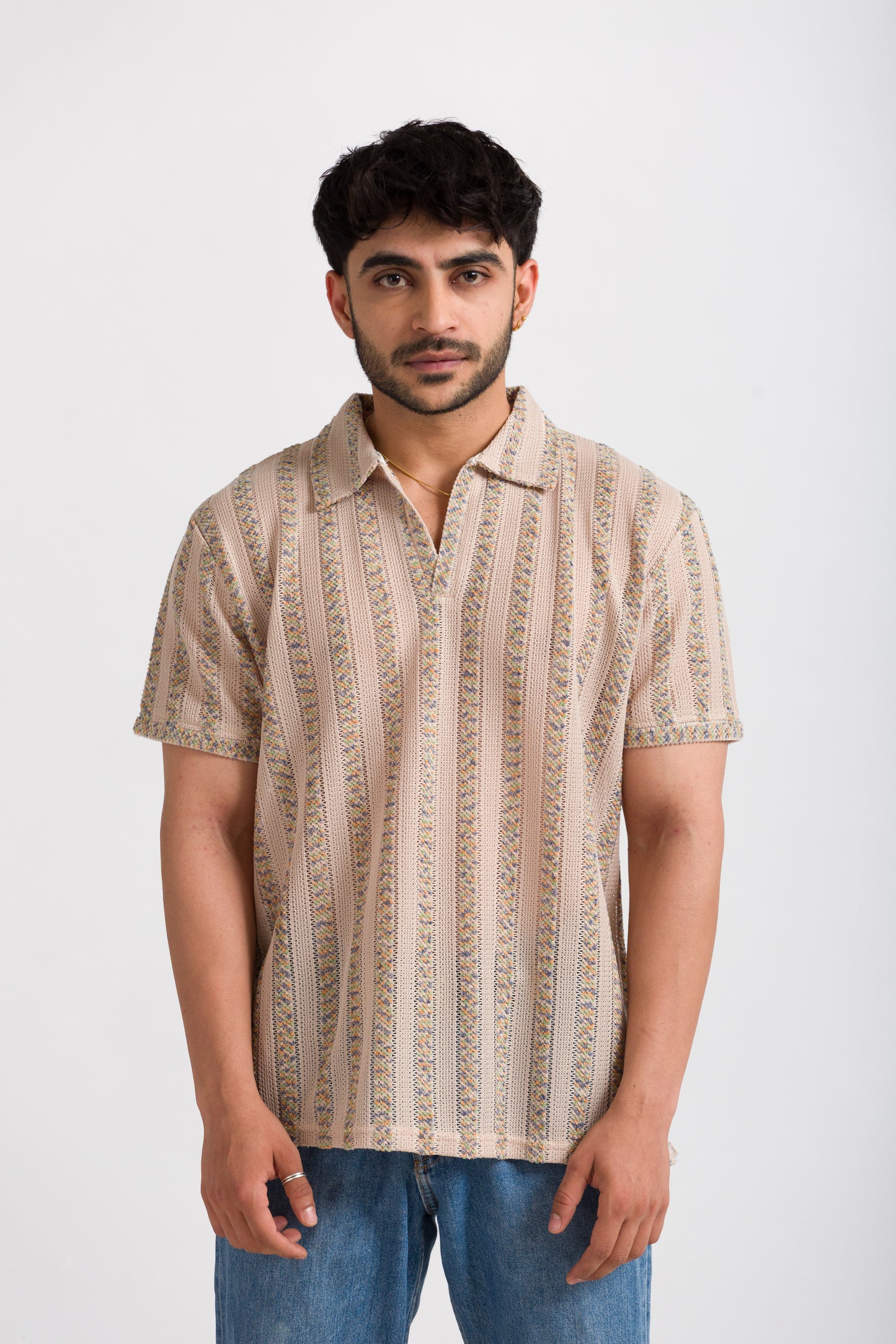 KHAKI COASTAL KNIT