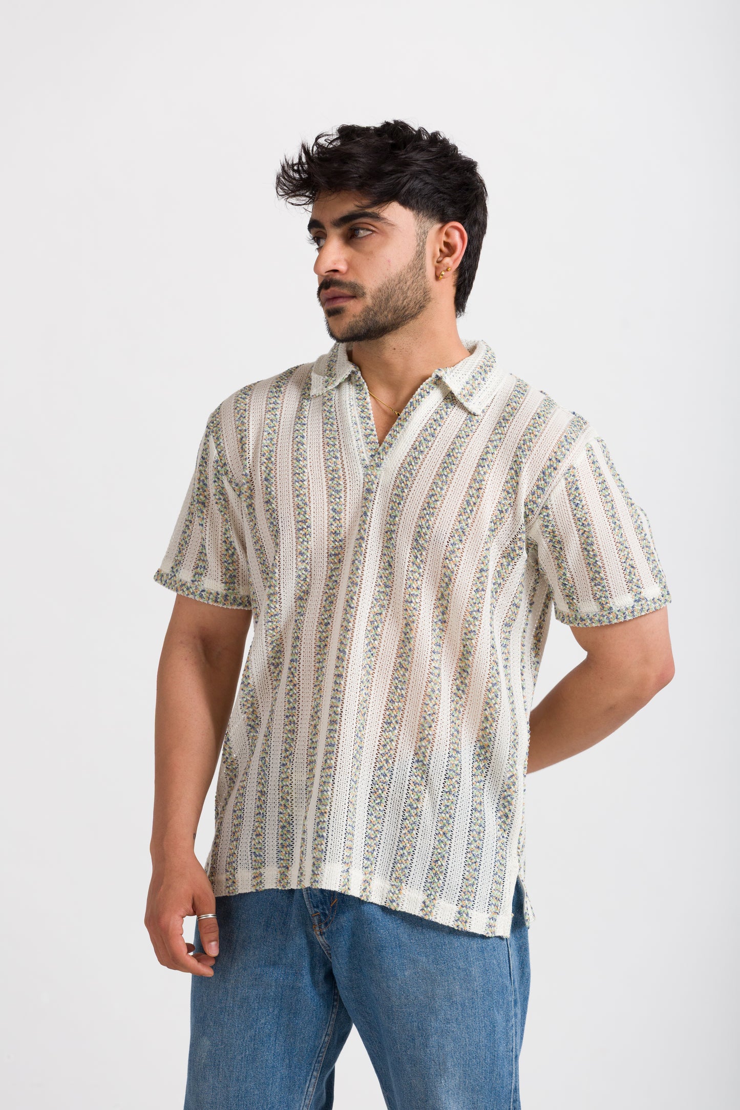 WHITE COASTAL KNIT
