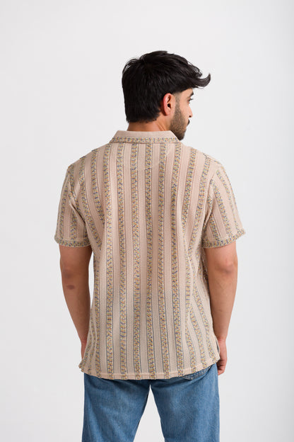 KHAKI COASTAL KNIT