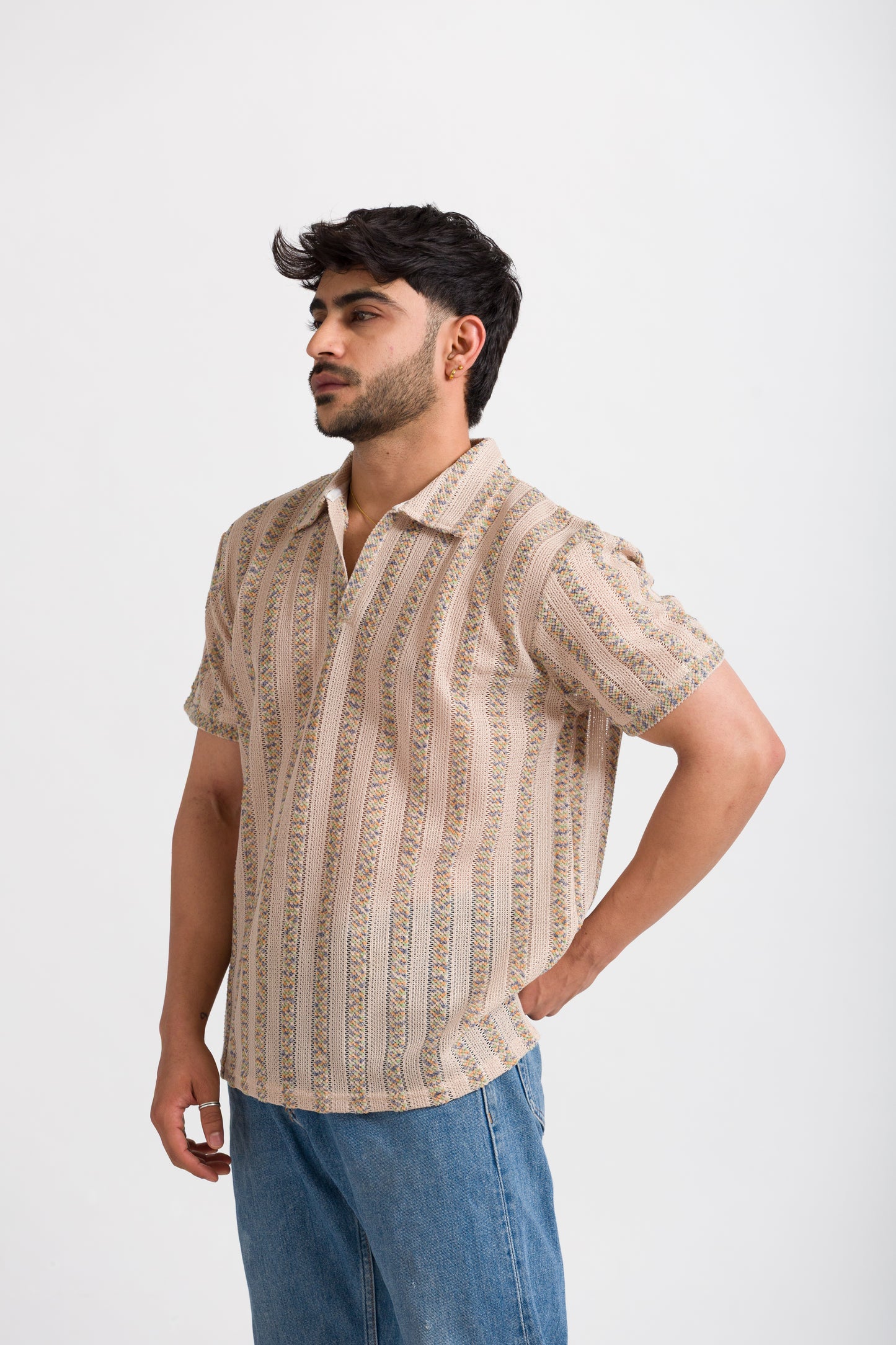 KHAKI COASTAL KNIT